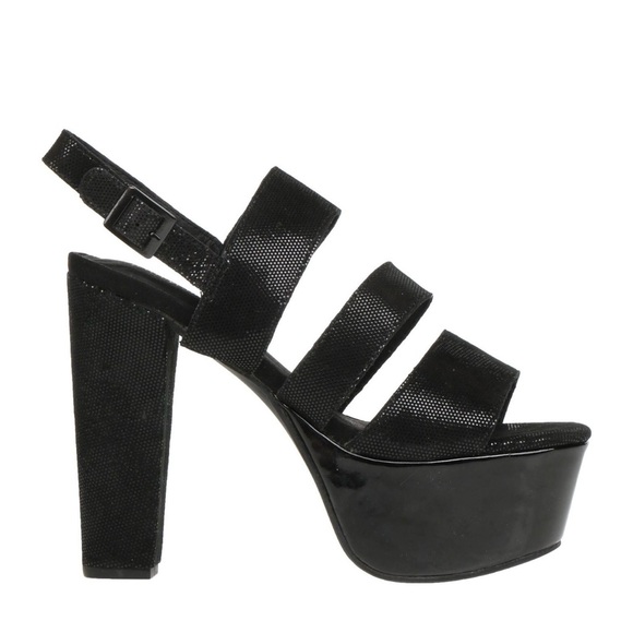 Jeffrey Campbell Shoes - *NEW IN BOX* JEFFREY CAMPBELL BLACK DOT KIDSKIN PLATFORM SANDAL 39